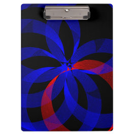 Pranchetas Red Revolving Accent Geometric Clipboard