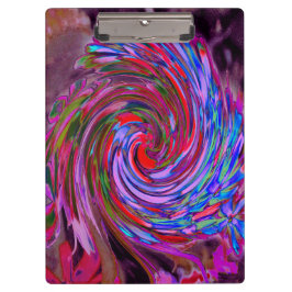 Pranchetas Redemoinho Floral Abstrato Azul, Rosa e Vermelho R