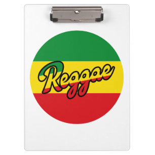 Pranchetas Reggae Música com cores de sinalizador reggae