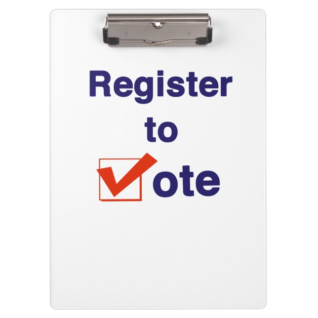 Pranchetas Registre-se para Votar 2026 (Frente)