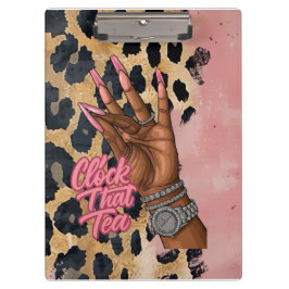 Pranchetas Relógio Aquele Diário De Chá