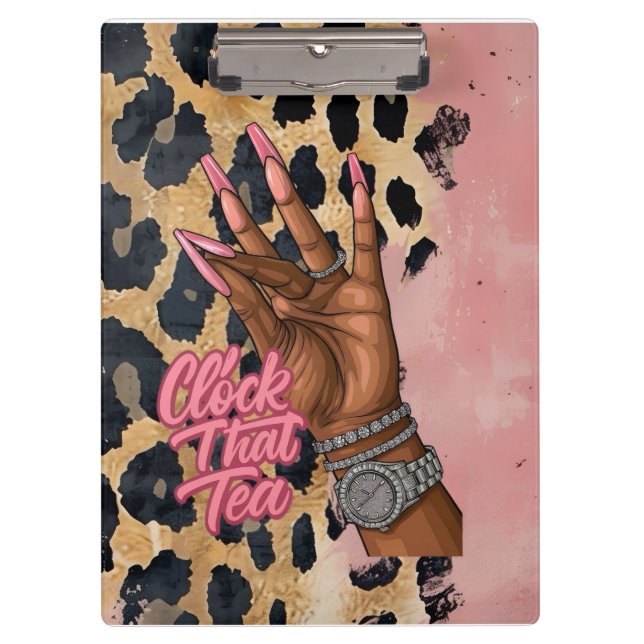 Pranchetas Relógio Aquele Diário De Chá (Frente)