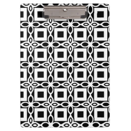 Pranchetas Repeating GEOMETRIC PATTERN in black and white
