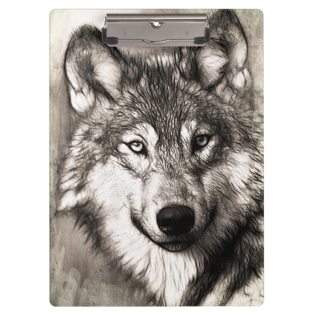 Pranchetas Retrato de lobo (Frente)