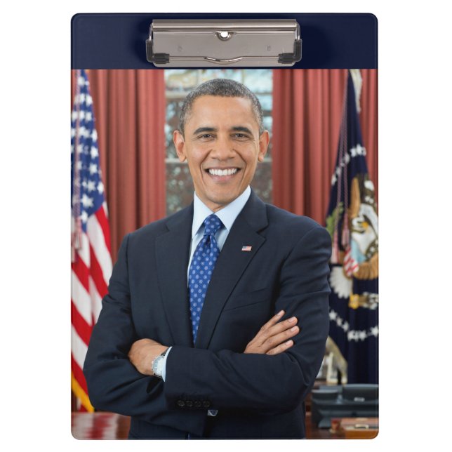 Pranchetas Retrato do Gabinete Oval, Obama Barack Presidente  (Frente)
