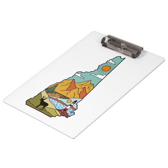 Pranchetas Retro Concord New Hampshire White Mountain (Inclinado)