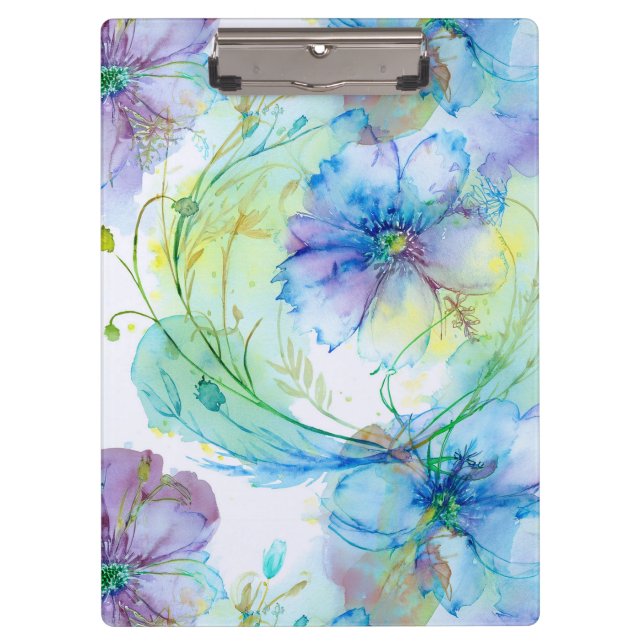Pranchetas Rolha floral de aquarela (Frente)
