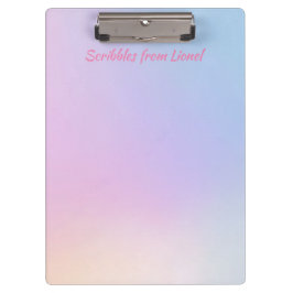 Pranchetas rosa, azul, gradiente, pastel, feminina, giro, "pa