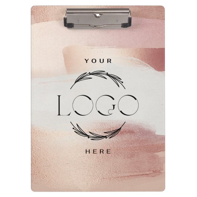 Pranchetas Rosa dourado moderno elegante feminino (Frente)