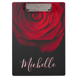Pranchetas Rosa vermelha monográfica personalizada fotografia