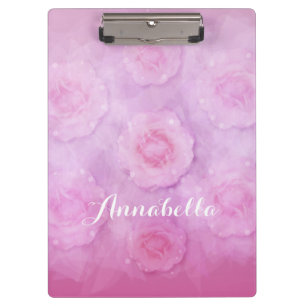 Pranchetas  rosas de aquarela