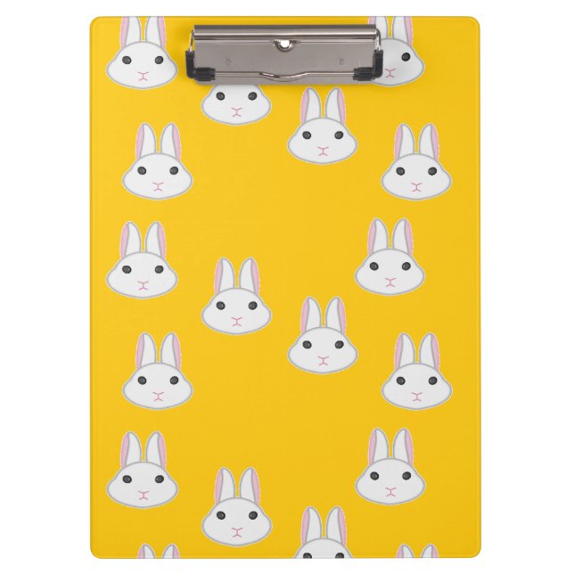 Pranchetas Rostos bonitos de coelho em laranja (Frente)