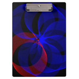 Pranchetas Rotating Blue Accent Geometric Clipboard