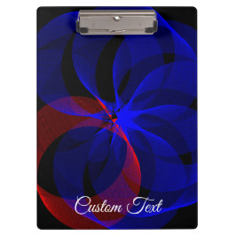 Pranchetas Rotating Blue Accent Geometric Clipboard