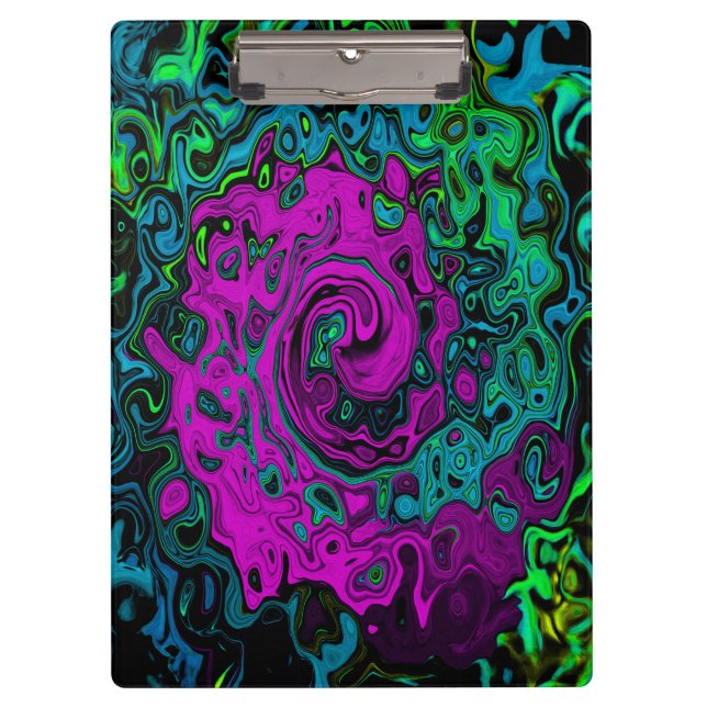 Pranchetas Roteiro de Arte Líquida Magenta Magenta-Abstrato (Frente)