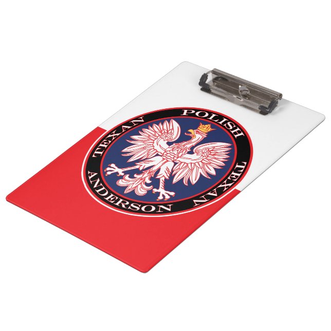 Pranchetas Round Red Polska Eagle (Inclinado)