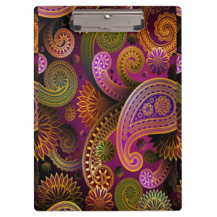 Pranchetas Roxo de Paisley