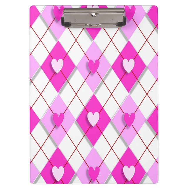 Pranchetas Roxo Hearts Argyle (Frente)