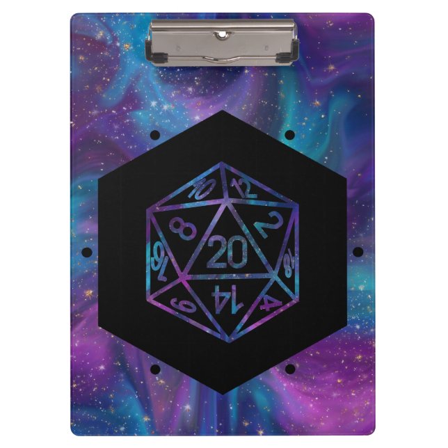 Pranchetas RPG Dice | Nebula Fantasy Retro Tabletop PnP Gamer (Frente)