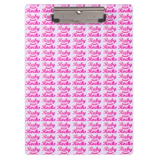 Pranchetas Ruby Rocks design SWEET PINK (Frente)