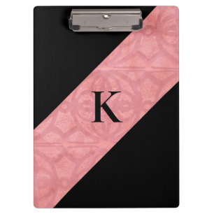 Pranchetas Ruddy Pink Batik e Letra Negra