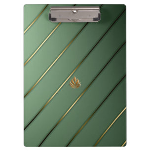 Pranchetas Sage sofisticada verde e Dourado