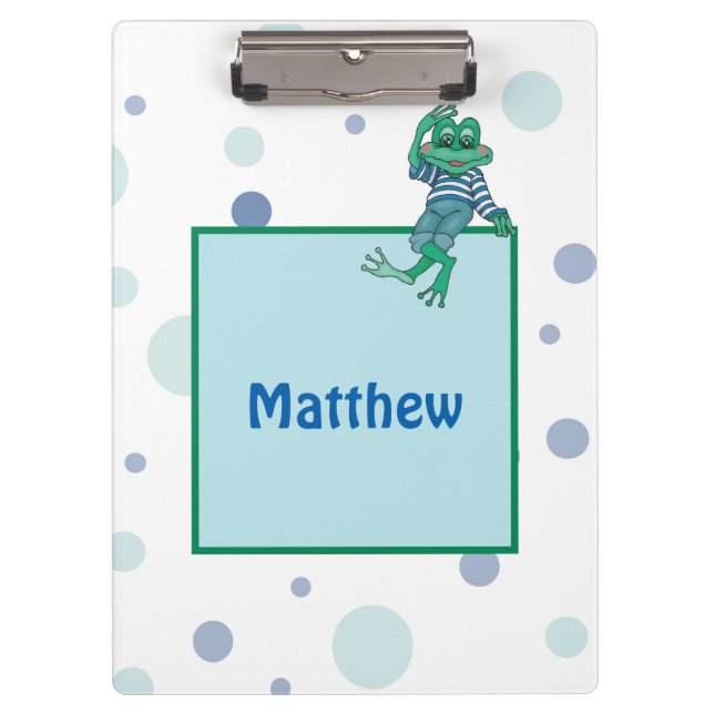 Pranchetas Sapo em Jeans, Aniversário, Bolinhas (Frente)