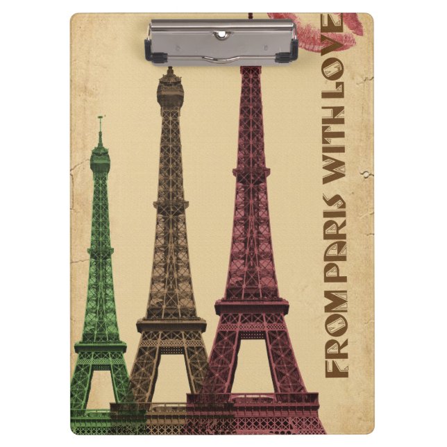 Pranchetas Saudações Paris França (Frente)