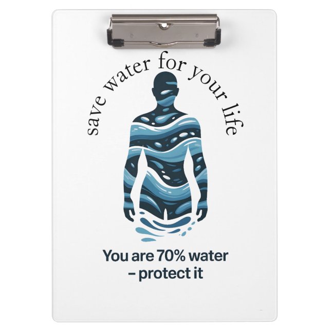 Pranchetas save water for your life (Frente)
