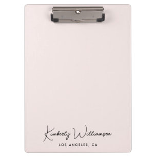 Pranchetas Script de Assinatura Chic PInk