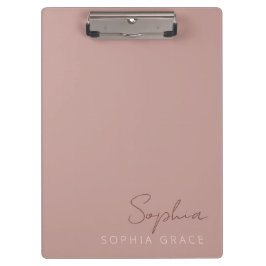 Pranchetas Script Moderno Personalizado Manuscrito Rosa Empoe