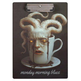 Pranchetas Segunda-feira de manhã blues aviso de nível de caf
