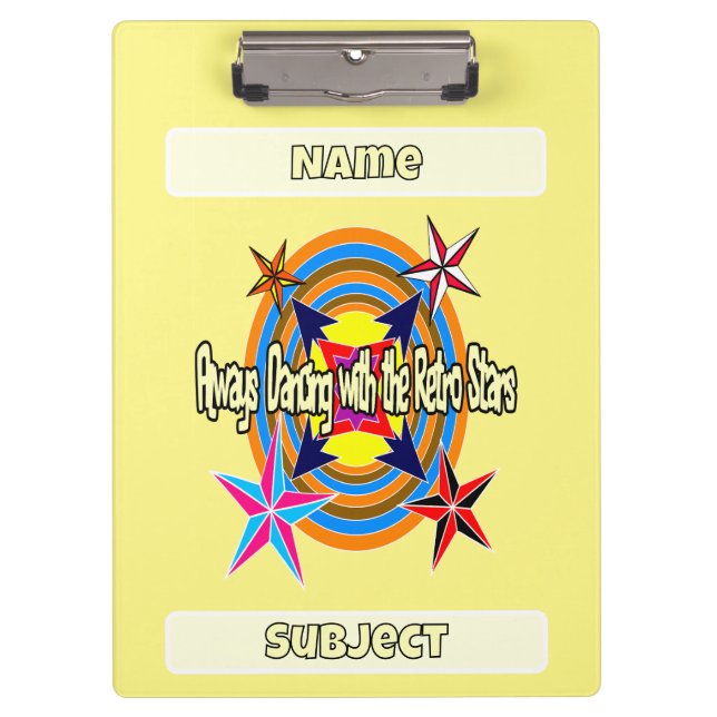 Pranchetas Sempre dançando com as estrelas Retro (Frente)