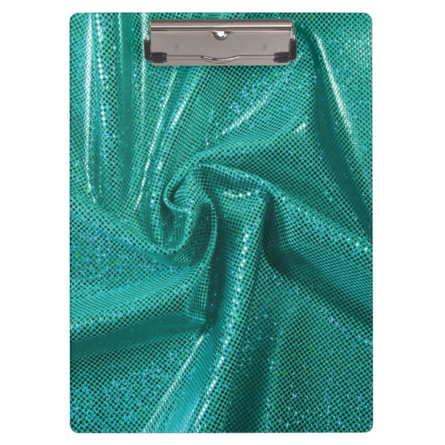 Pranchetas Sequin glitter teal verde-metal (Frente)