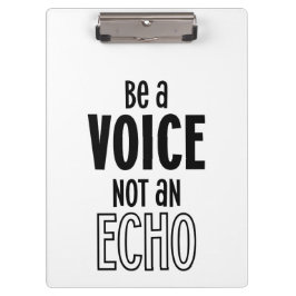 Pranchetas Ser uma área de transferência de acrílico VOICE nã