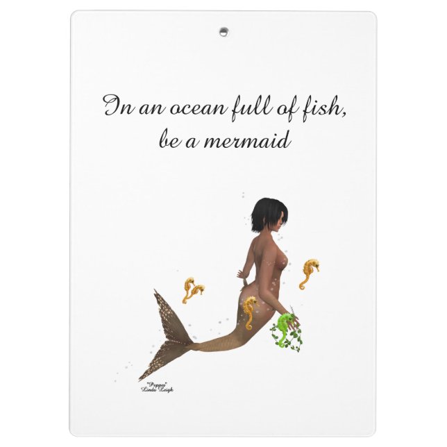 Pranchetas Sereia Cuja Área De Transferência É De Cavalos-mar (Verso)