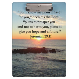 PRANCHETAS SERENE JEREMIAH 29:11 SUNRISE