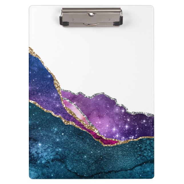 Pranchetas Série Galaxy Agate Design 6  (Frente)