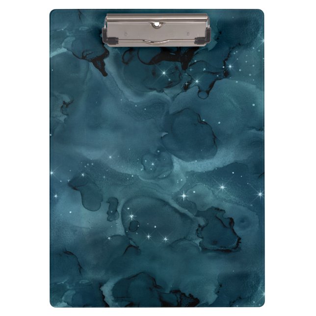 Pranchetas Série Teal Galaxy Design 5  (Frente)