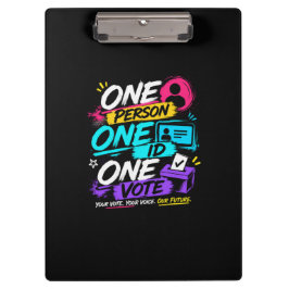 Pranchetas “Seu Voto. Sua Voz. Nosso Futuro!” Clipboard
