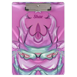 Pranchetas SHAE ~WOW! ESTRANHO! Cinza rosa, branco e cerise