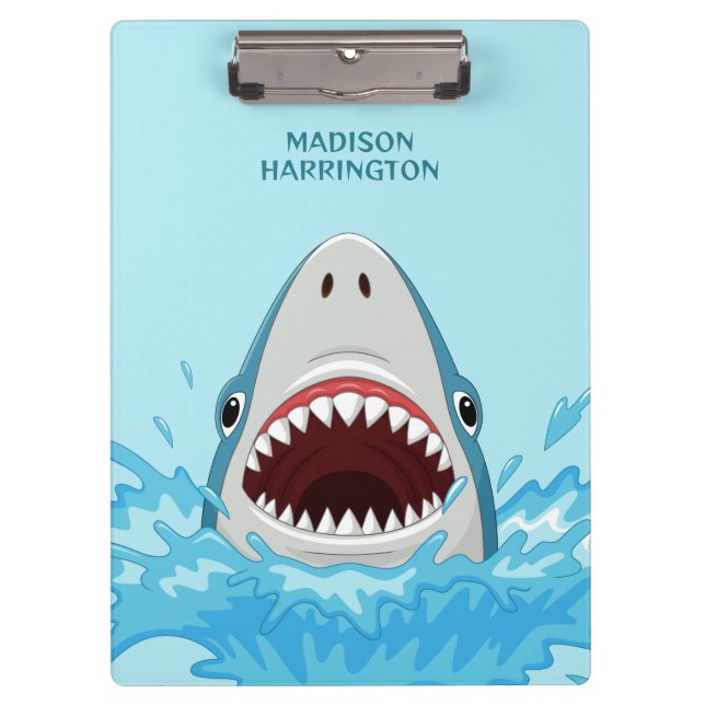 Pranchetas Shark Legal de Nome Personalizado (Frente)