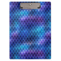 Shimmering Blue Ombre & Glitter Dragon Scals