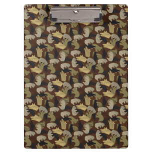 Pranchetas Silhouette Animal Camouflage Brown