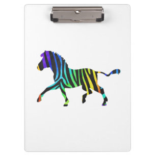 Pranchetas Silhouette Zebra Black e Rainbow