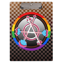 Pranchetas Símbolo da Anarquia de Gênero, Emblema em Xadrez E