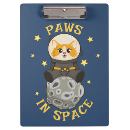 Pranchetas Simple Cat in space Astronaut Cosmic animal Moon