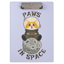 Pranchetas Simple Cat in space Astronaut Cosmic animal Moon
