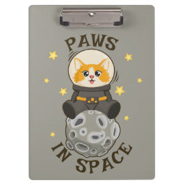 Pranchetas Simple Cat in space Astronaut Cosmic animal Moon