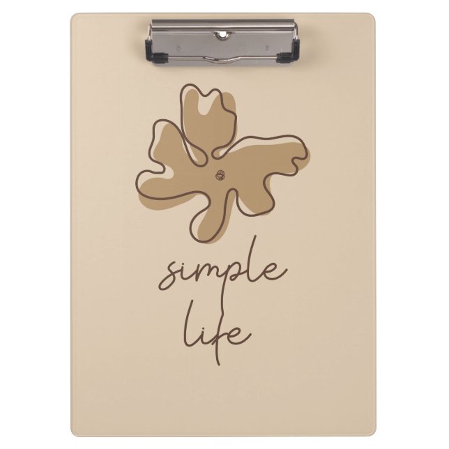 Pranchetas Simple Life Minimalism Clipboard (Frente)